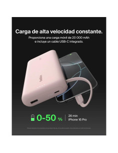 ¡Powerbank Belkin Rosa 20.000mAh USB-C! 2