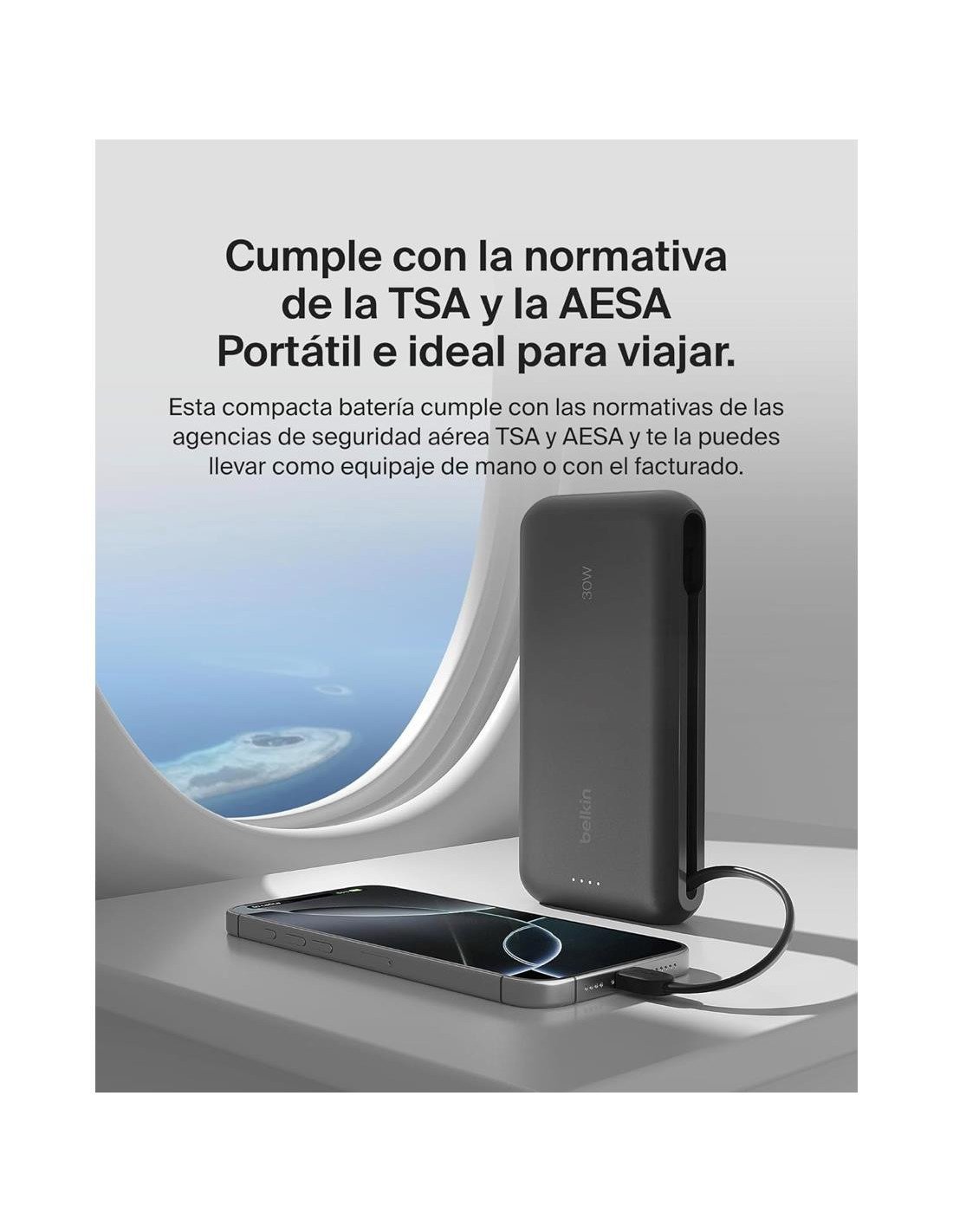Batería Externa Belkin 20.000mAh USB-C Negro