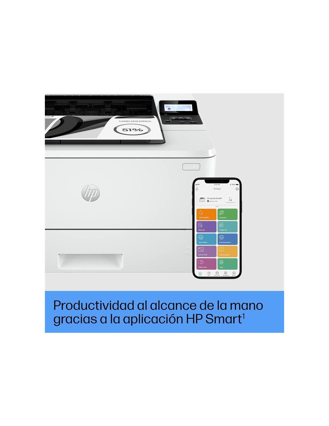IMPRESORA HP LASERJET PRO LASER MONOCROMO 4002DW WIFI DUPLEX WHITE