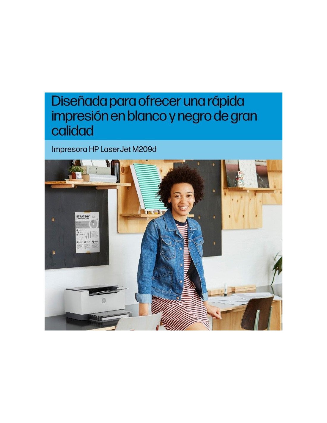 IMPRESORA HP LASER MONOCROMO LASERJET M209D DUPLEX WHITE