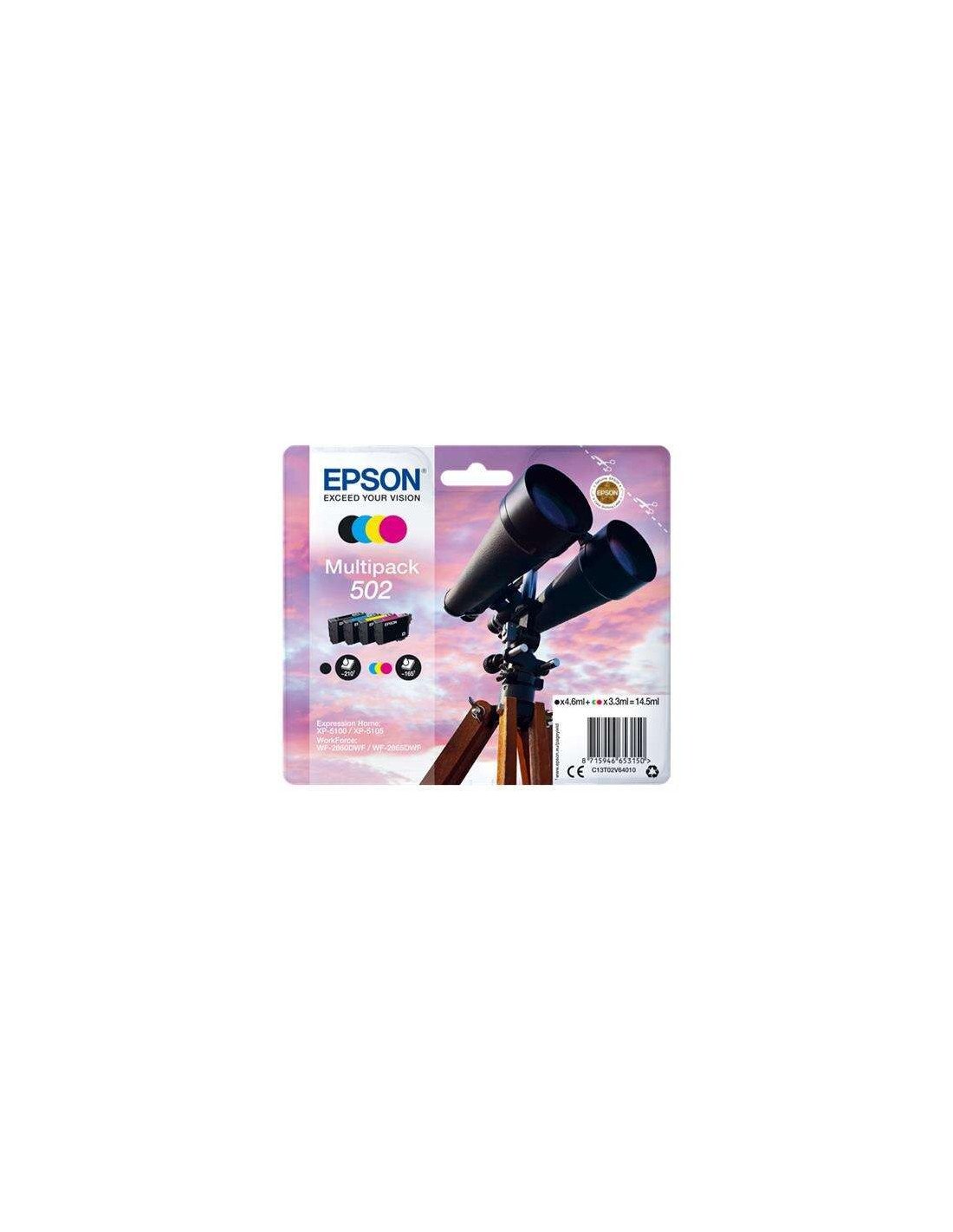 TINTA EPSON C13T02V64010 T02V6 MULTIPACK 502