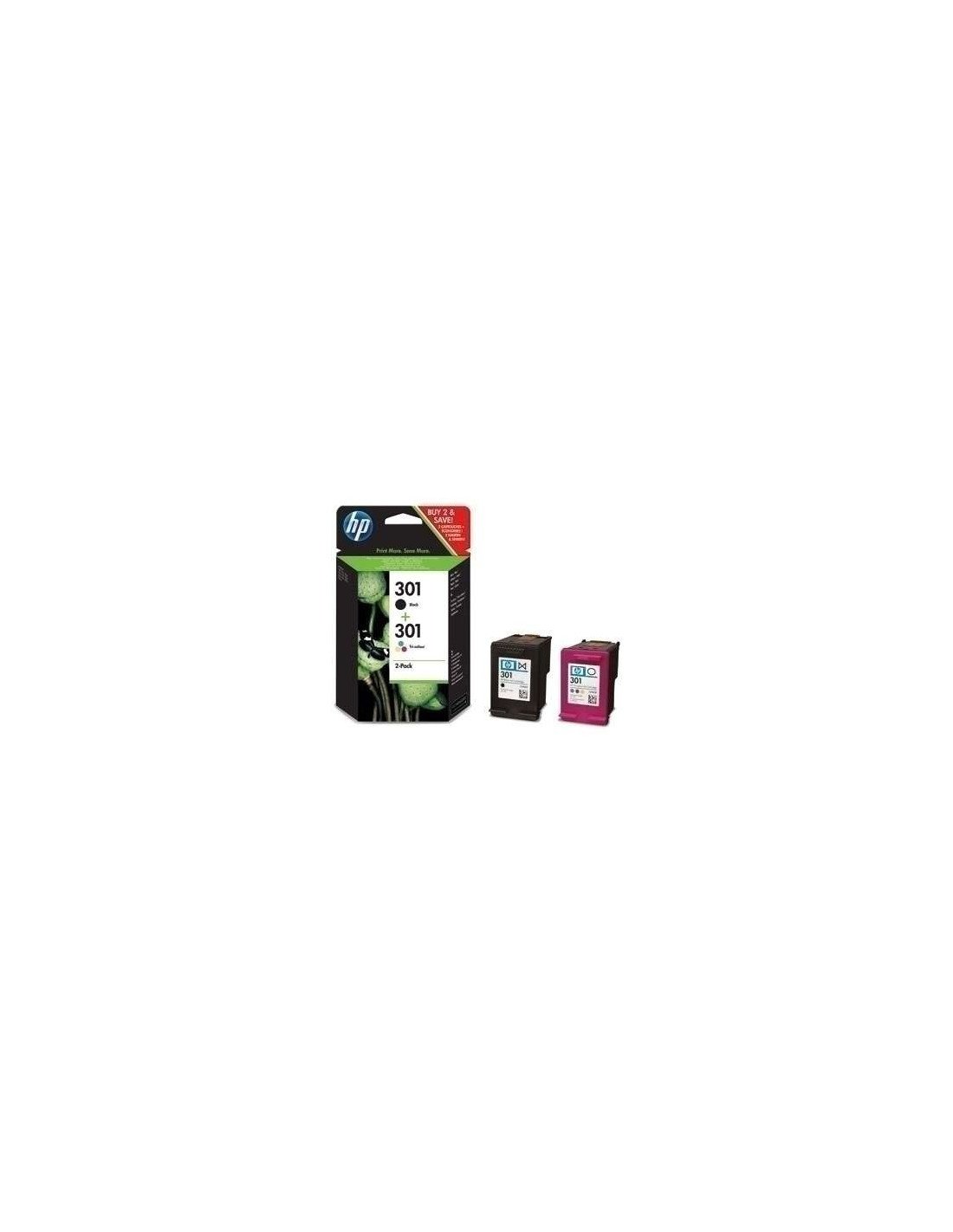 TINTA HP 301 N9J72AE PACK 2 UDS BLACK + TRICOLOR