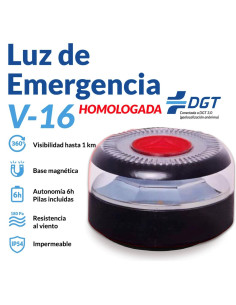 Iunik Baliza V16 IoT/2 Geolocalizada Telefónica y Homolagada por la DGT