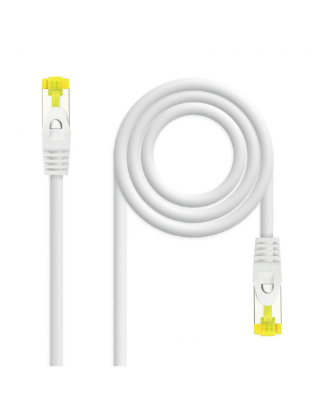 Nanocable Cable Red Latiguillo RJ45 LSZH CAT.6A SFTP AWG26, Blanco,