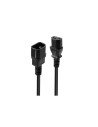 Lindy 30321 cable de transmisión Negro 1 m C14 acoplador C13 acoplador