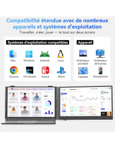 MONITOR PORTATIL USB-C 14" FHD 60HZ CON ALTAVOZ BLACKVIEW 2