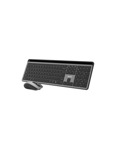 NGS ECLIPSE teclado Ratón incluido Hogar / Oficina RF Wireless + Bluetooth QWERTY Inglés Gris