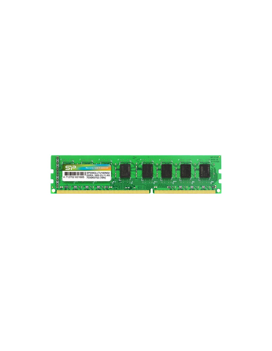 Silicon Power SP008GLLTU160N02 módulo de memoria 8 GB 1 x 8 GB DDR3L 1600 MHz