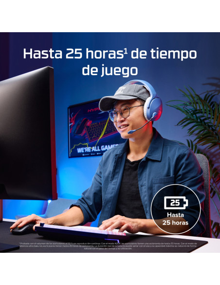 Auriculares gaming inalámbricos HyperX Cloud Jet de color negro