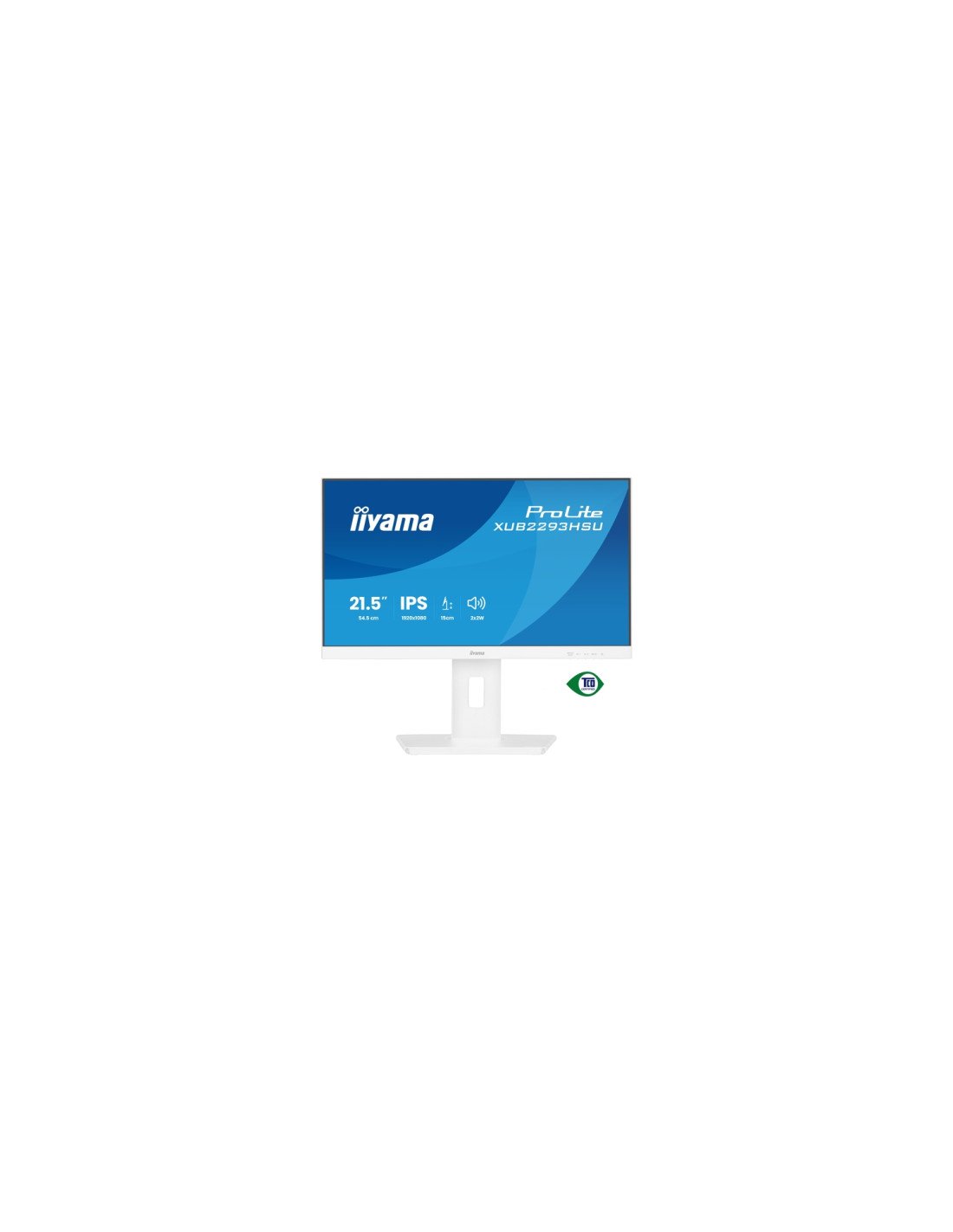 iiyama ProLite XUB2293HSU-W7 pantalla para PC 54,6 cm (21.5") 1920 x 1080 Pixeles Full HD LED Blanco