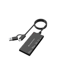 Conceptronic BIAN10B lector de tarjeta USB 3.2 Gen 1 (3.1 Gen 1) Type-A/Type-C Negro