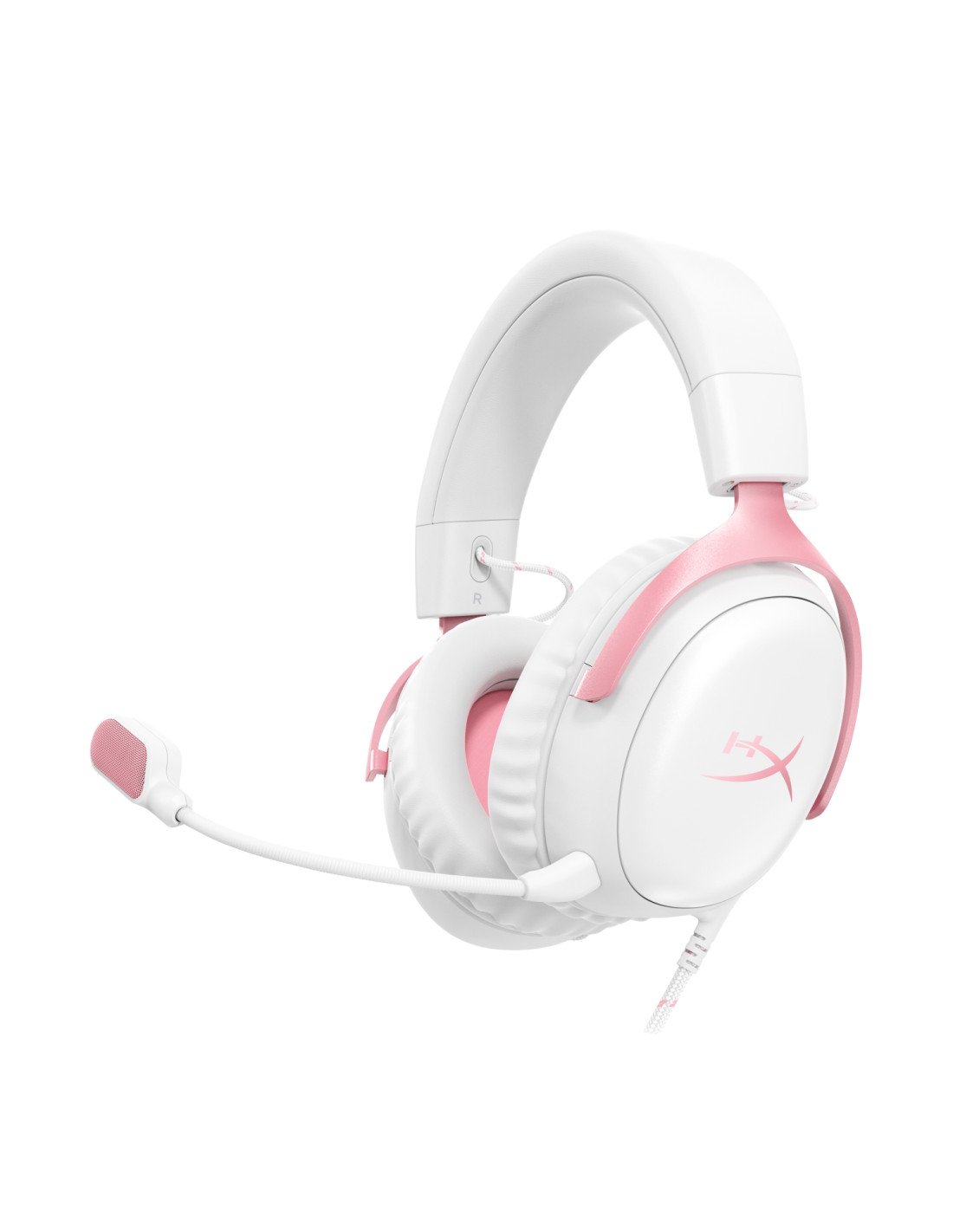 HyperX Cloud III - Auriculares gaming (blancos/rosas)
