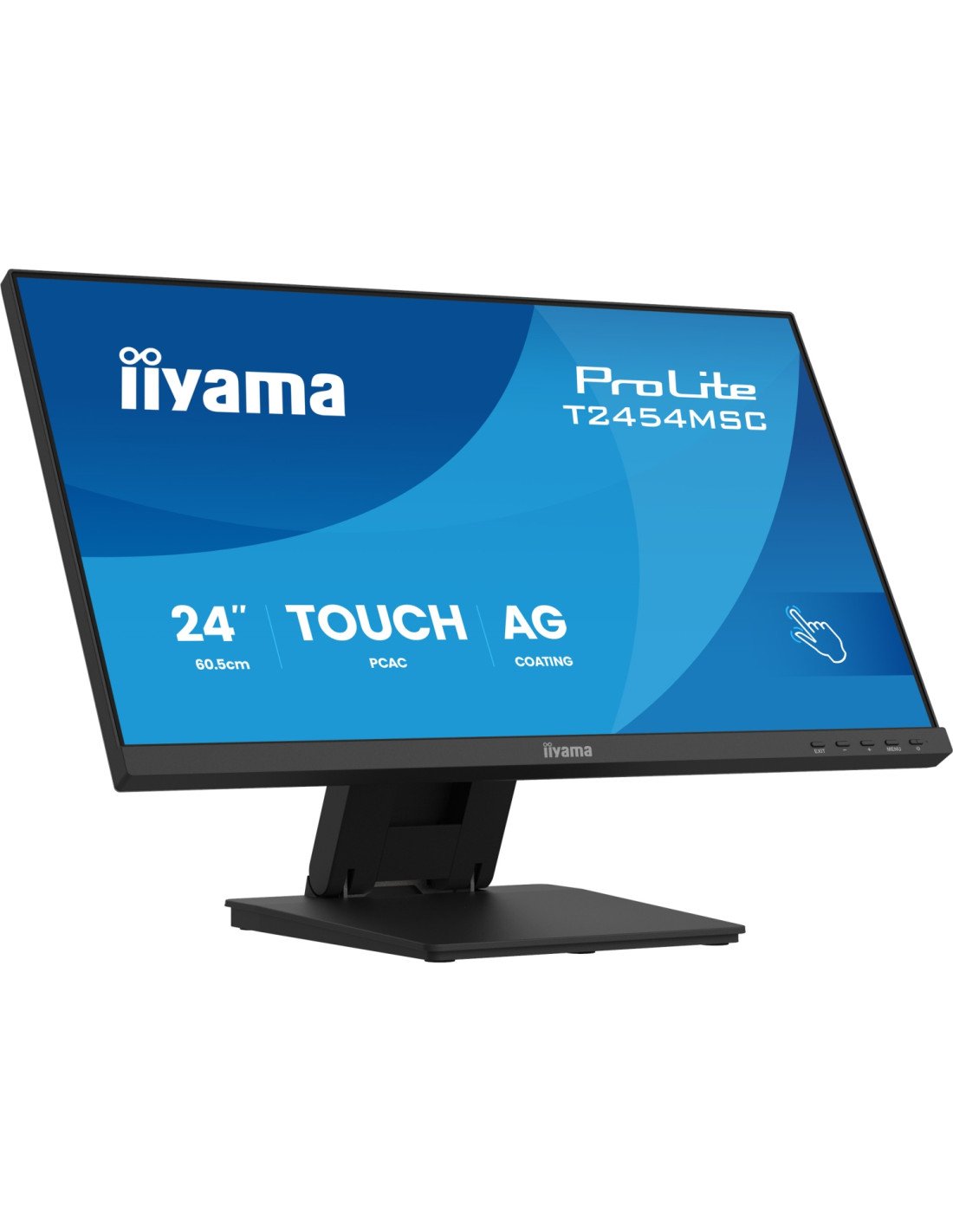 iiyama ProLite T2454MSC-B3AG pantalla para PC 60,5 cm (23.8") 1920 x 1080 Pixeles Full HD LED Pantalla táctil Multi-usuario Negr