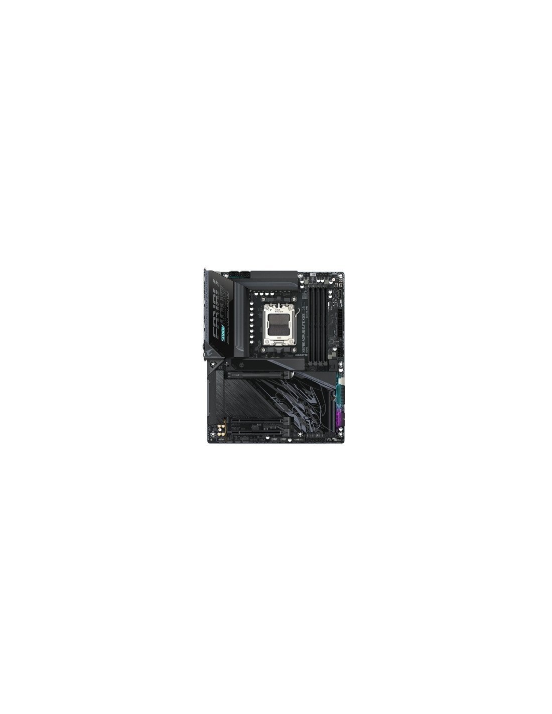 GIGABYTE X870E AORUS ELITE X3D Placa Base – Compatible con procesadores AMD Ryzen 9000, VRM digital de 16+2+2 fases, hasta 9000 