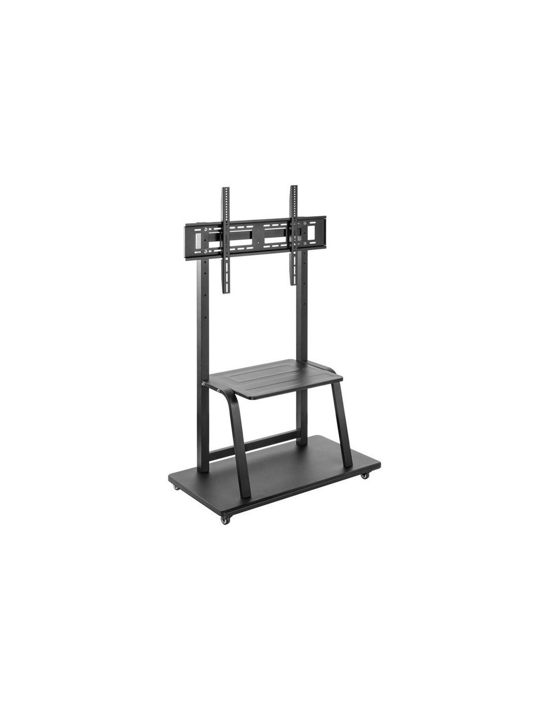 SOPORTE TV MONITOR AISENS SUELO CON RUEDAS 37-100 150KG BLACK/SILVER