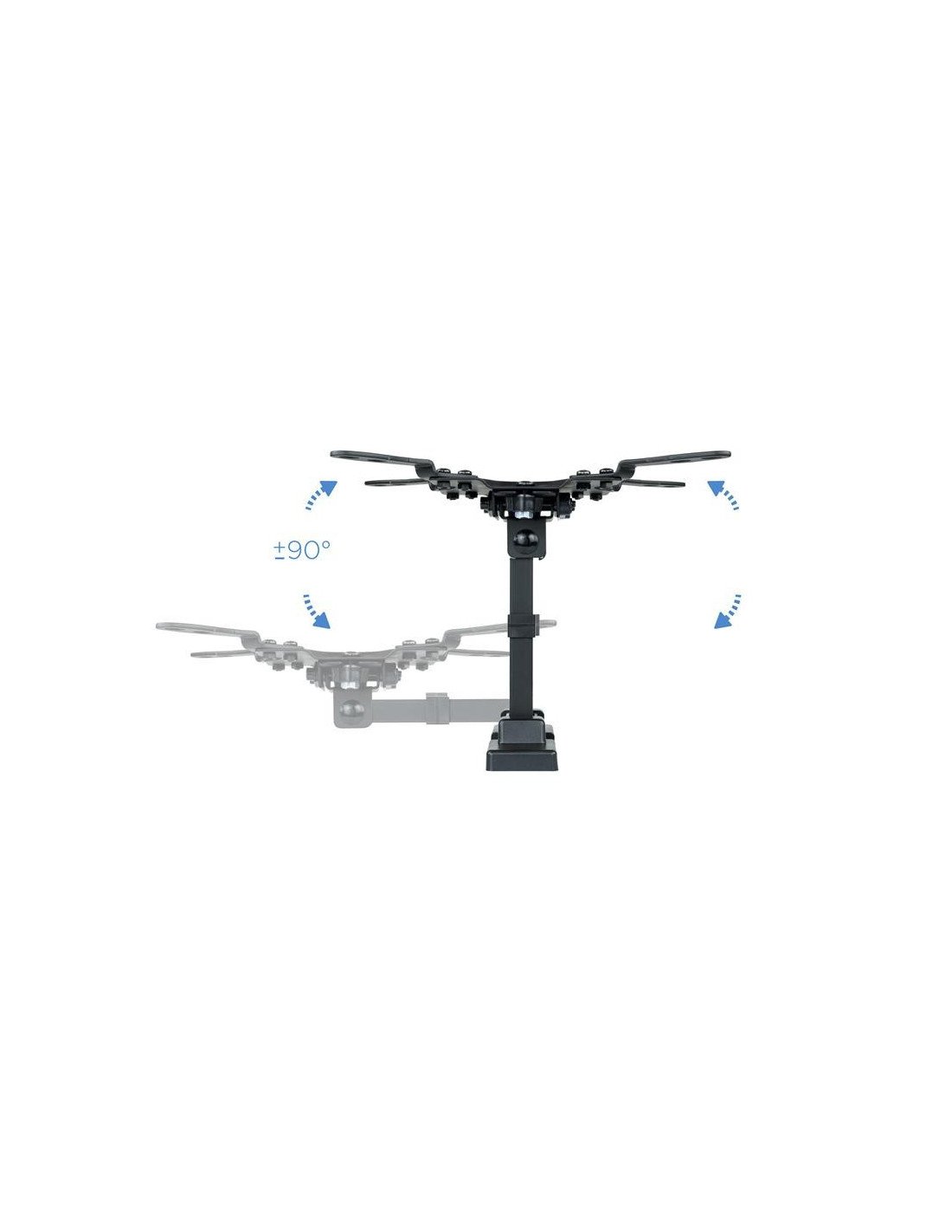 SOPORTE TV MONITOR TOOQ 13-42 GIRATORIO/INCLINABLE 20KG MAX