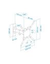 SOPORTE TV MONITOR TOOQ 13-42 GIRATORIO/INCLINABLE 20KG MAX