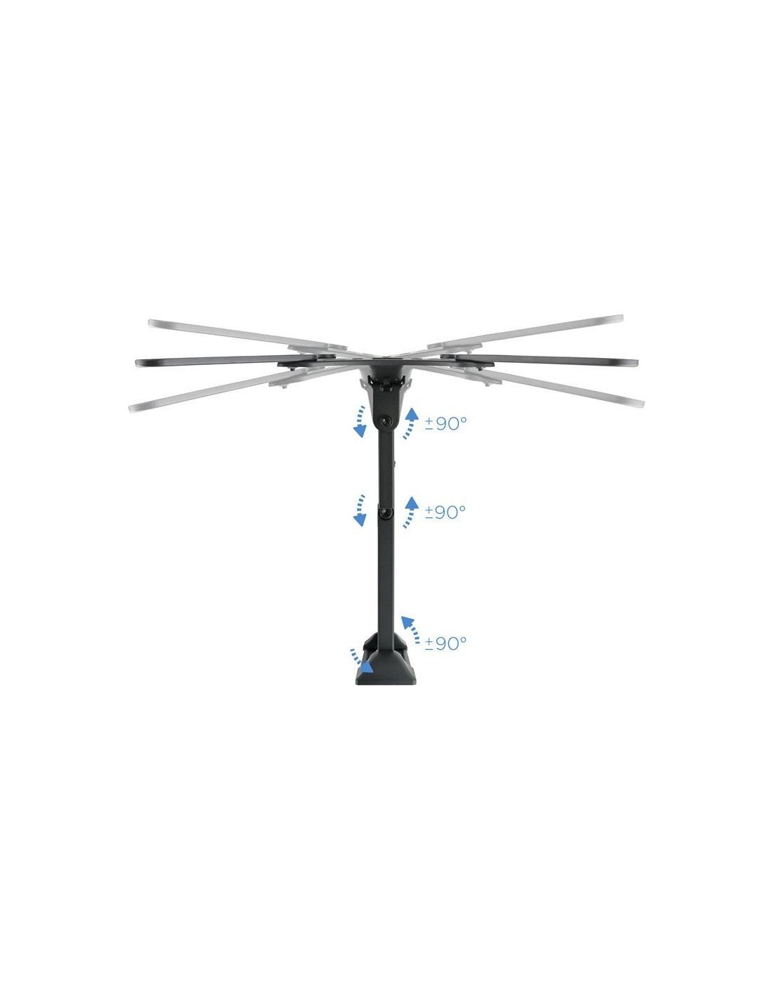 SOPORTE TV MONITOR TOOQ 23-55 30KG INCLINABLE/GIRATORIO