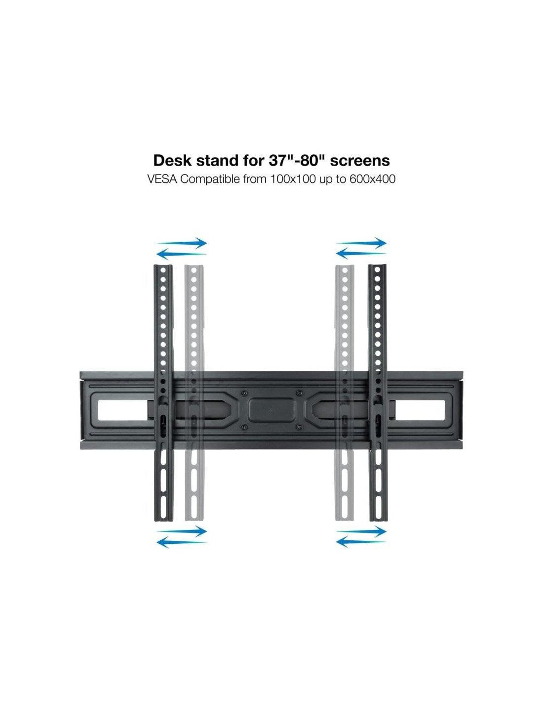 SOPORTE TV MONITOR TOOQ 37-80 40KG INCLINABLE/GIRATORIO BLACK