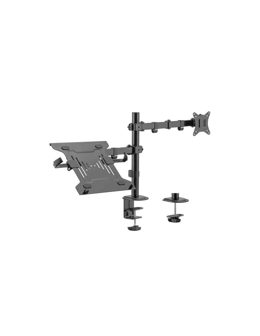 SOPORTE DE MESA MONITOR/NOTEBOOK AISENS REG.ALTURA GIR. INCL. 17-32 9KG BLACK