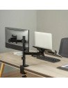 SOPORTE DE MESA MONITOR/NOTEBOOK AISENS REG.ALTURA GIR. INCL. 17-32 9KG BLACK