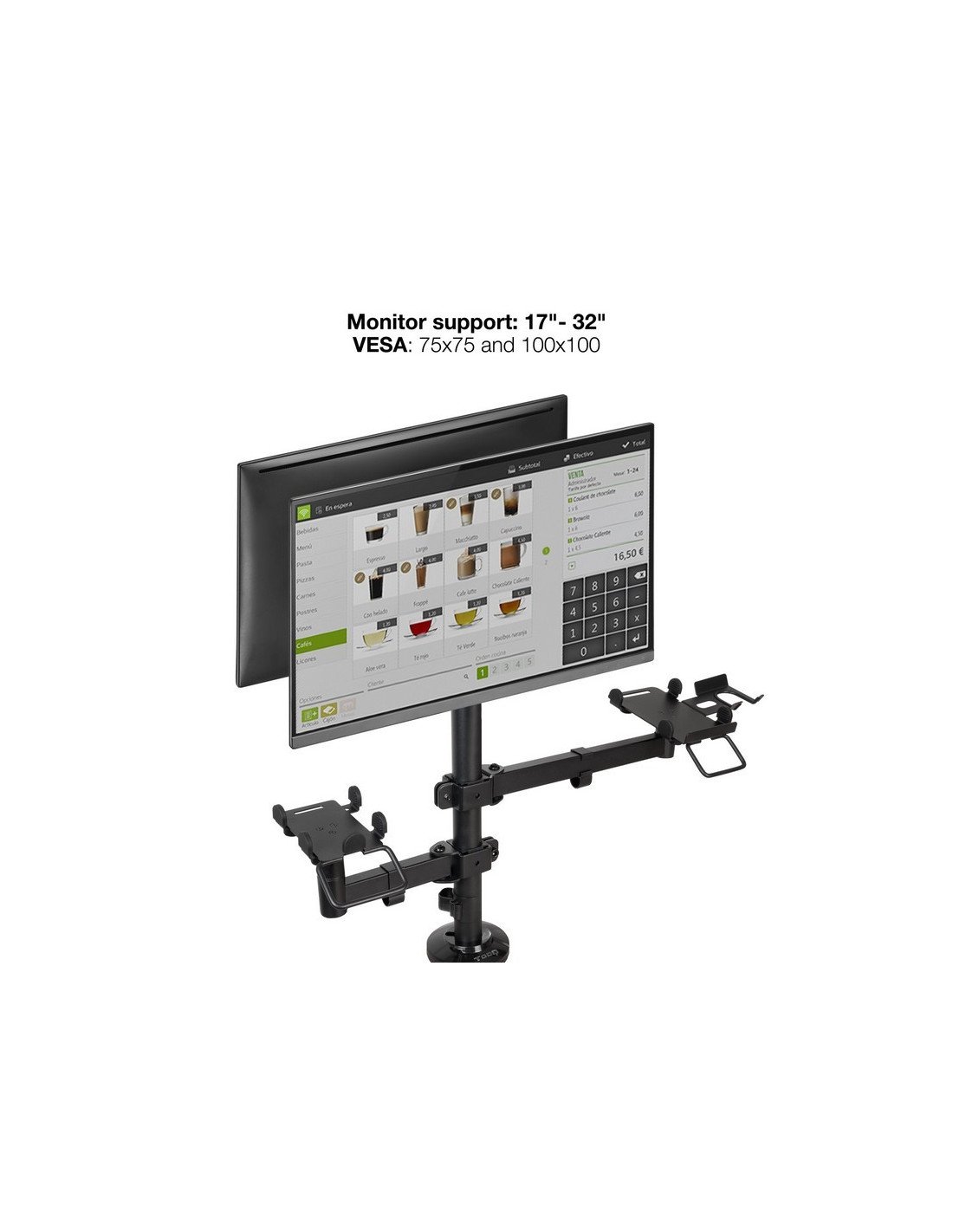 SOPORTE DE MESA AVPOS 4-1 PARA TPV/MONITOR/IMPRESORA/DATAFONO