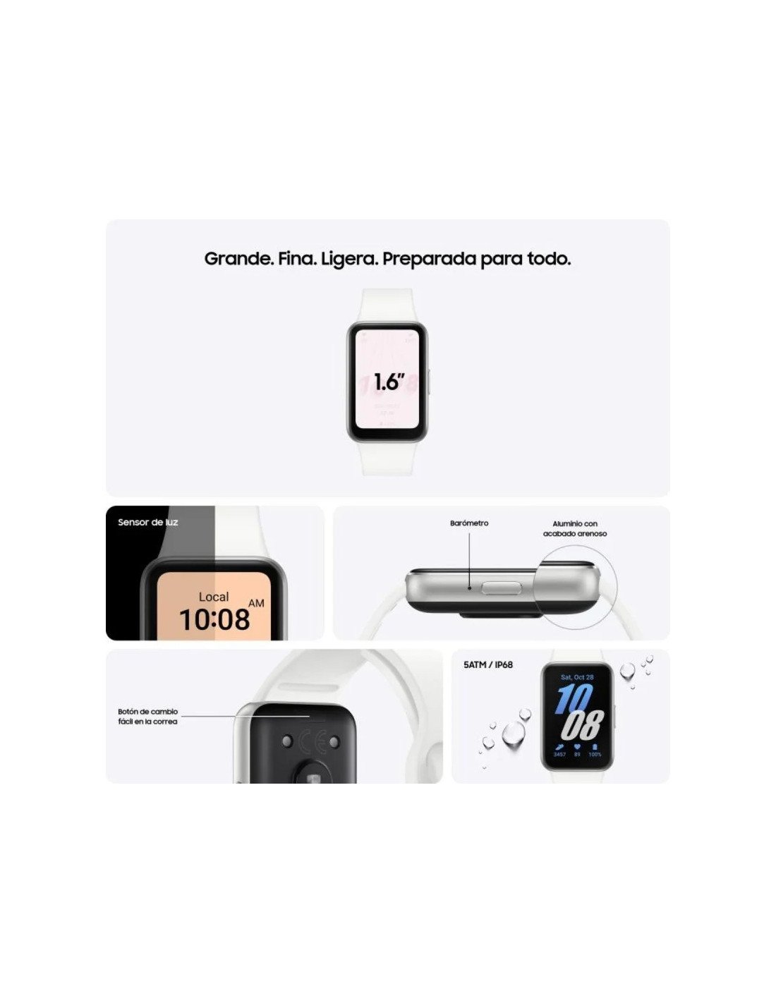 RELOJ SMARTBAND SAMSUNG GALAXY FIT 3 BLUETOOTH SILVER