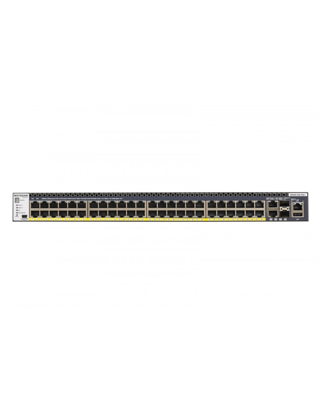 Netgear Gestionado L2/L3/L4 Gigabit Ethernet (10/100/1000) EnergÍ­a sobre Ethernet (PoE) 1U Negro