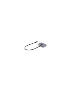 StarTech.com Adaptador de VÍ­deo USB C, Adaptador Multipuertos USB Tipo C a HDMI VGA con Salida de Audio de 3,5mm, HDR 4K a 60Hz 2