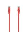 AISENS Cable de Red Latiguillo RJ45 LSZH Cat.6A 500 Mhz UTP AWG24, Rojo, 2.0M