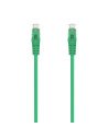 AISENS Cable de Red Latiguillo RJ45 LSZH Cat.6A 500 Mhz UTP AWG24, Verde, 1.0M