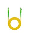 Nanocable Cable de Fibra Í“ptica SC/APC a SC/APC Monomodo Simplex LSZH, Amarillo, 20m