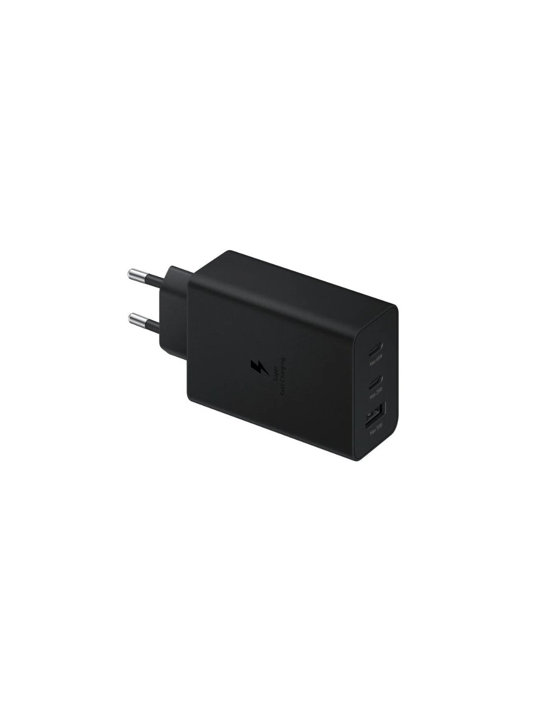 SAMSUNG POWER WALL CHARGER 65W TRIPLE 2XUSB-C + 1XUSB BLACK EP-T6530NBEGEU
