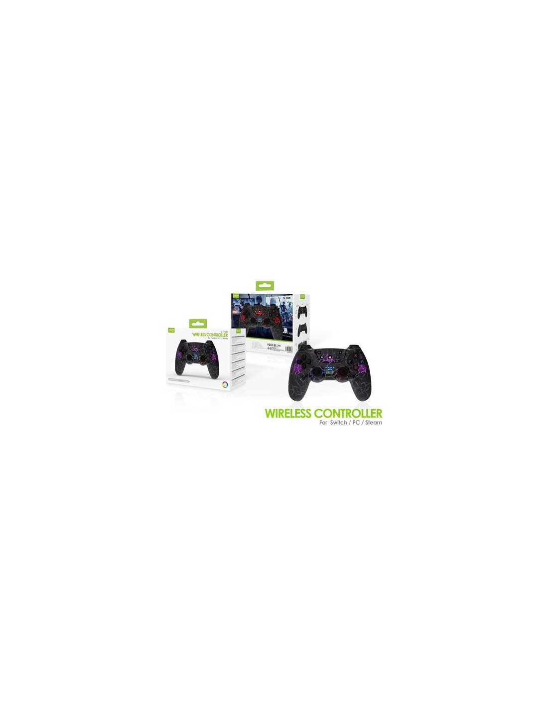 GAMEPAD INALAMBRICO PARA PC/SWITCH/STEAM G-1428 GREEN