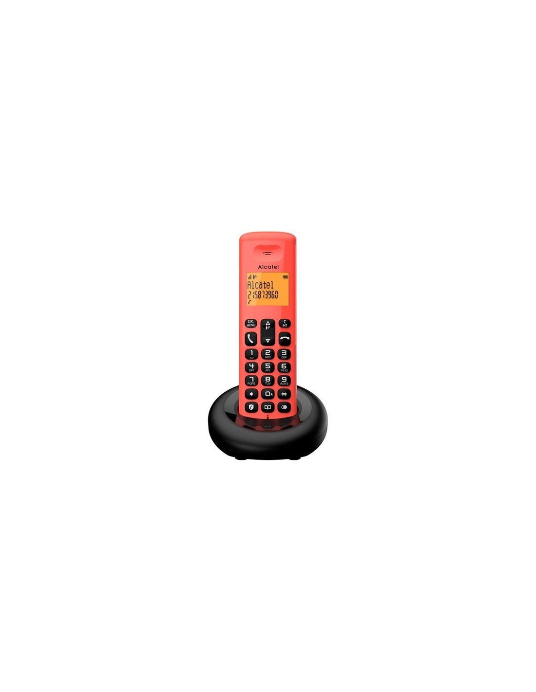 TELEFONO INALAMBRICO E160 ROJO ALCATEL