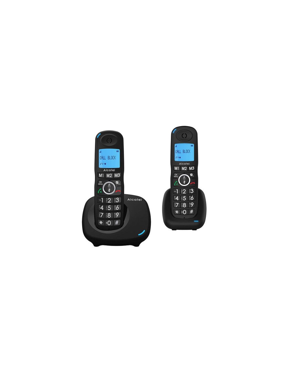 TELEFONO INALAMBRICO ALCATEL XL535 DUO NEGRO