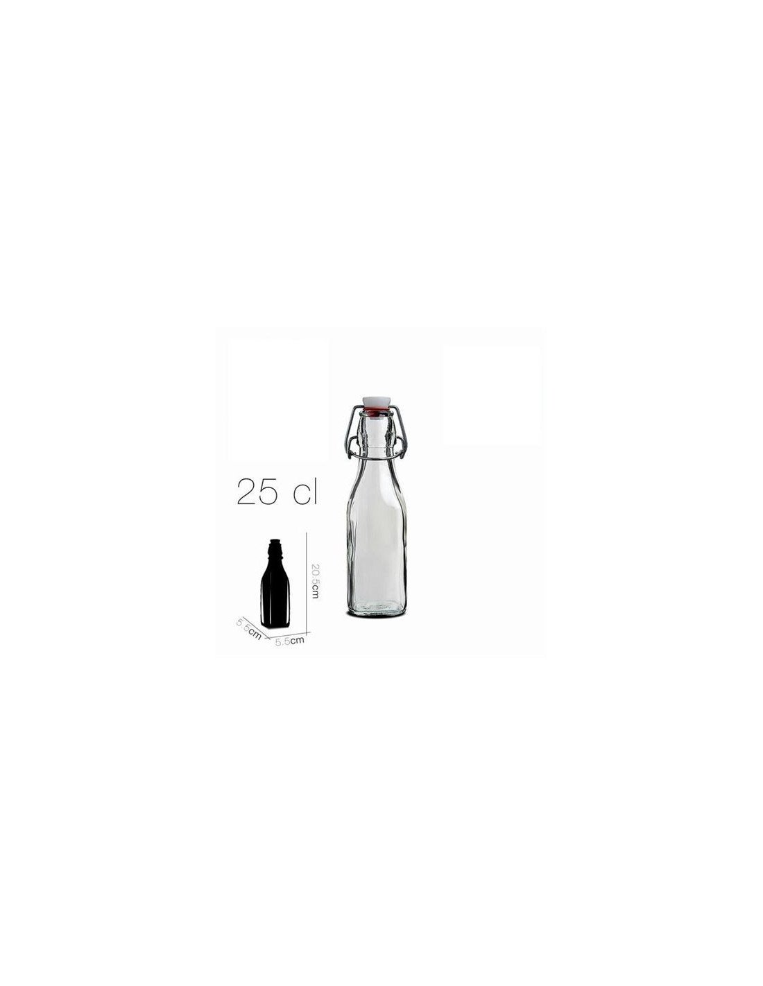 BOTELLA CIERRE PRESION 250ML SWING BORMIOLI
