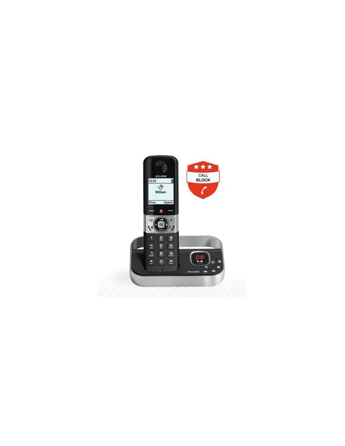 TELEFONO INALAMBRICO ALCATEL F890 VOICE FR BLK