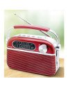 RADIO CLASICA RECARGABLE CON BLUETOOTH 4408 ROJA GEN-X