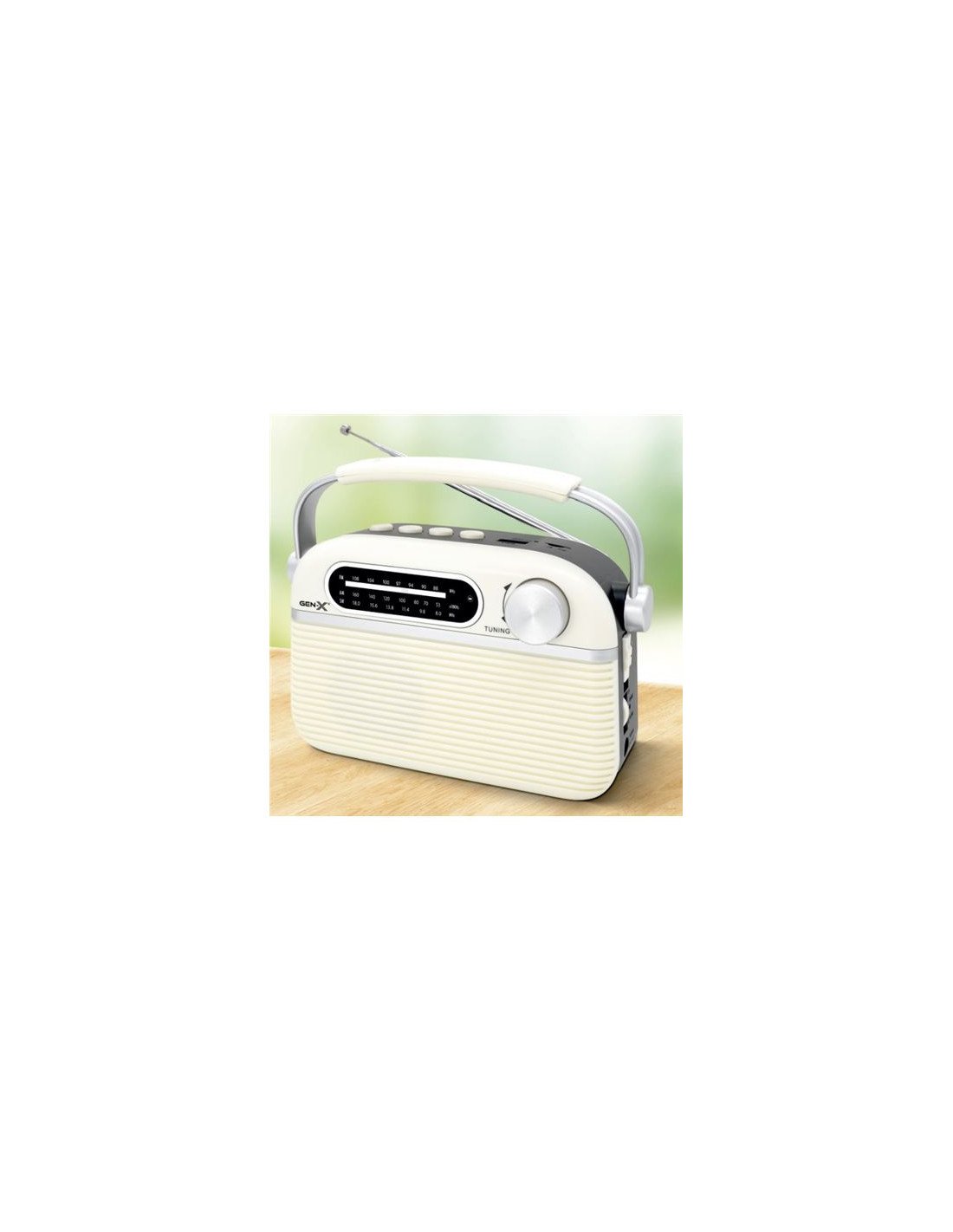 RADIO CLASICA RECARGABLE CON BLUETOOTH 4408 GEN-X