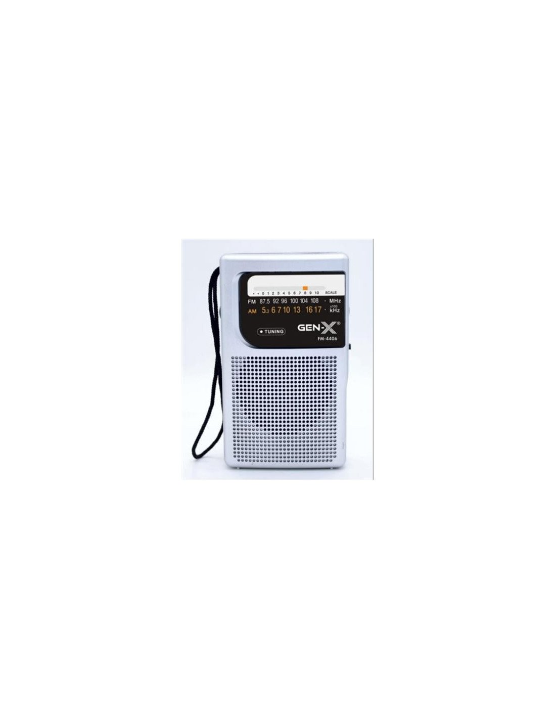 RADIO PORTATIL AM/FM ANALOGICA GRIS FM-4406 GEN-X