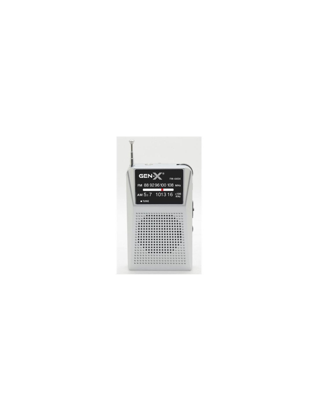 RADIO PORTATIL AM/FM ANALOGICA GRIS FM-4404 GEN-X
