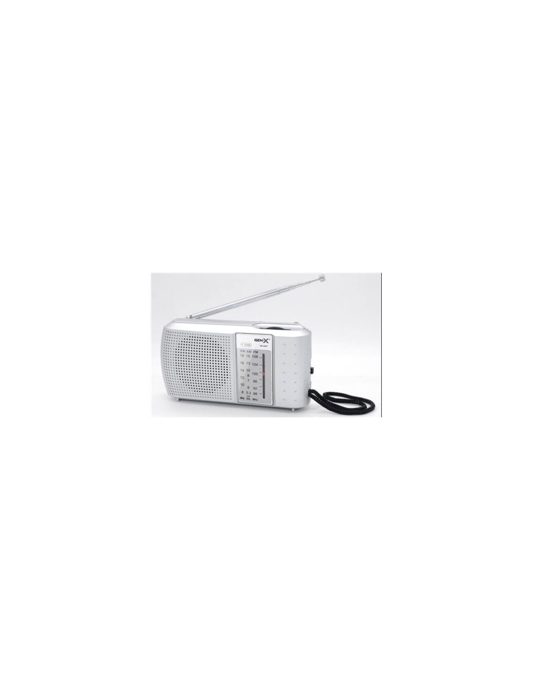 RADIO PORTATIL AM/FM/SW TRES BANDAS GRIS FM-4407 GEN-X