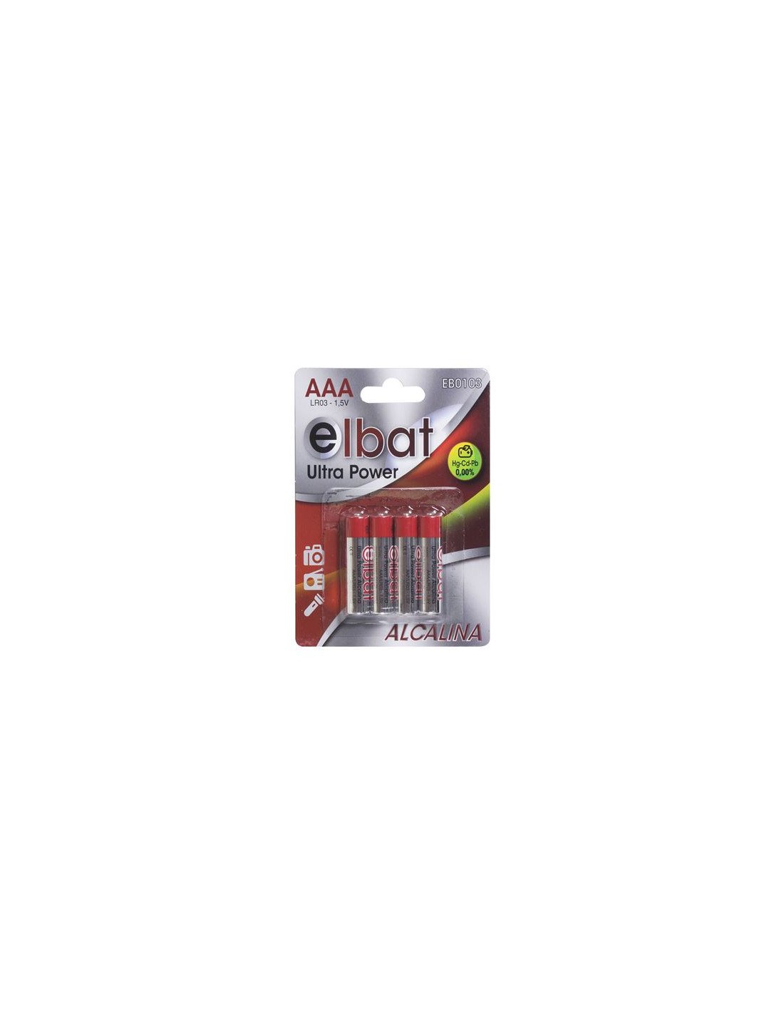 PACK 4 PCS PILAS ALCALINAS LR03/AAA ELBAT