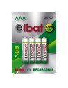 PACK 4 PCS PILAS RECARGABLES AAA 1000MAH ELBAT