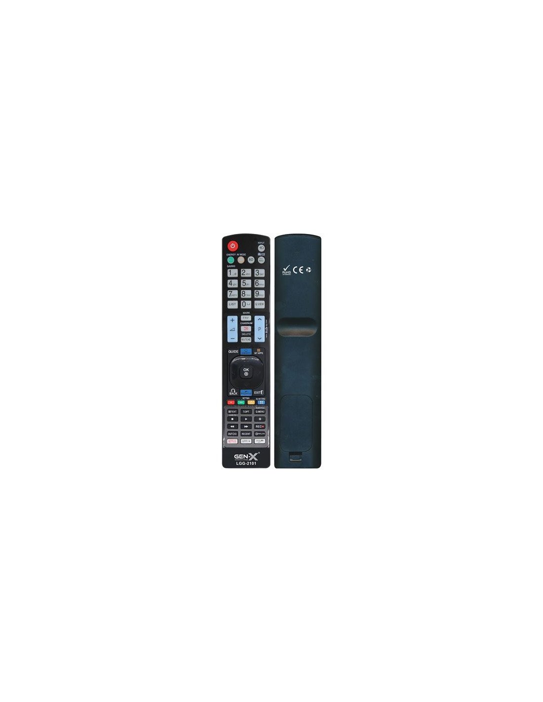 MANDO UNIVERSAL GRANDE PARA TELEVISORES LG LGG-2101 GEN-X