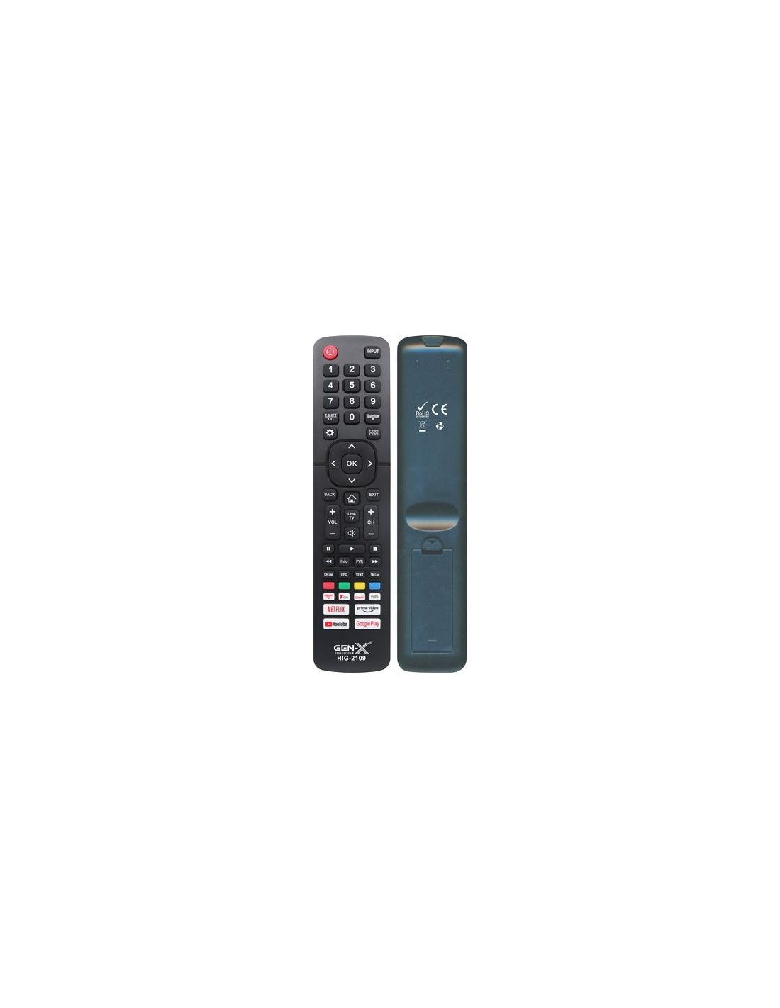 MANDO UNIVERSAL GRANDE PARA TELEVISORES HISENSE HIG-2109 GEN-X