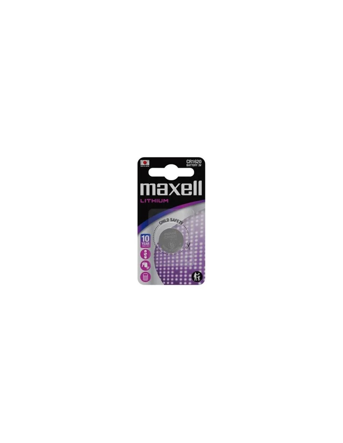 PILA CR1620 LITHIUM 3V MAXELL