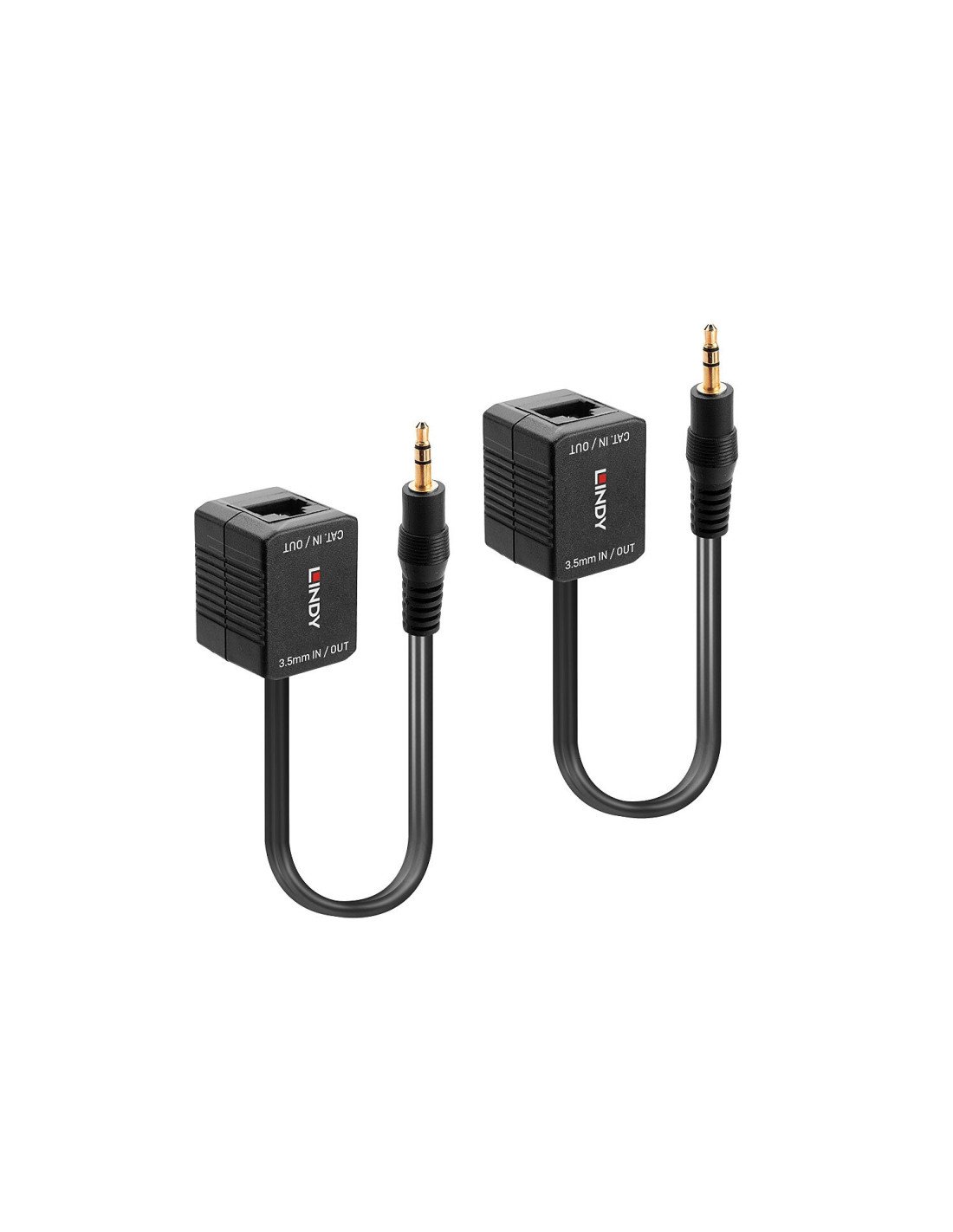 Lindy 70450 extensor audio/video Transmisor y receptor de señales AV Negro