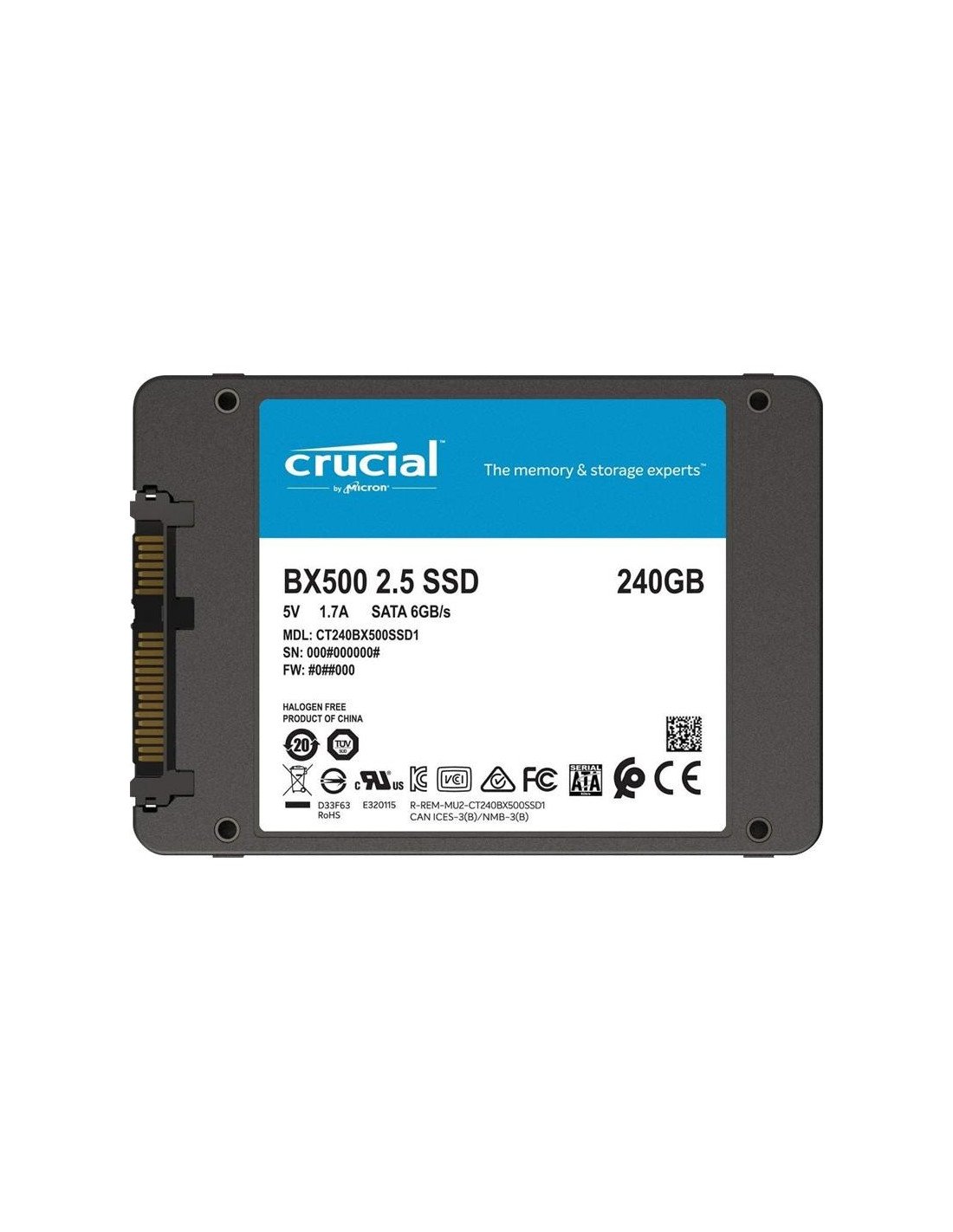 DISCO DURO SSD CRUCIAL 240GB BX500